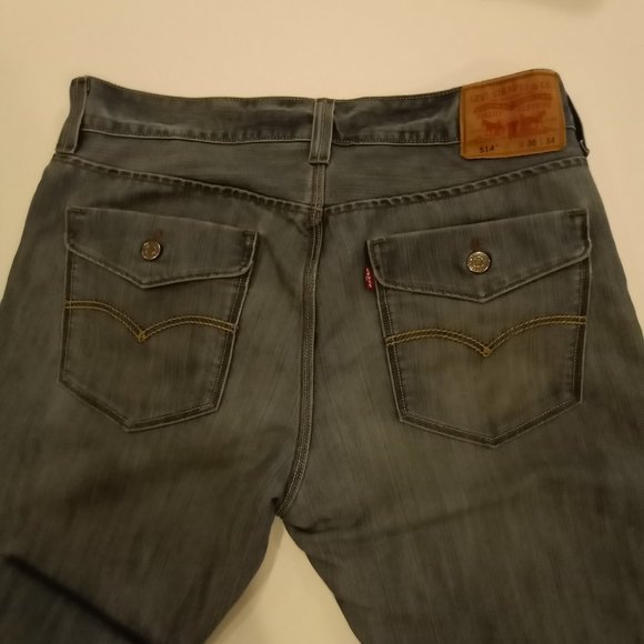 Levi's Men's 514 Slim Straight Leg Flap Back Pocket Red Tag Jeans - Picture 4 of 15